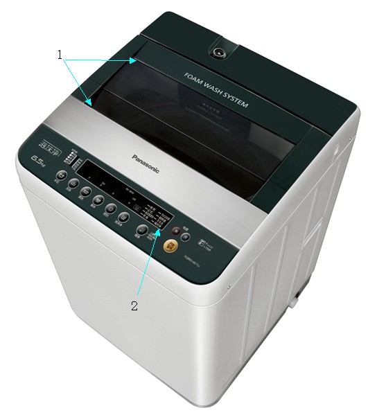 松下洗衣機(jī)用膠示意圖